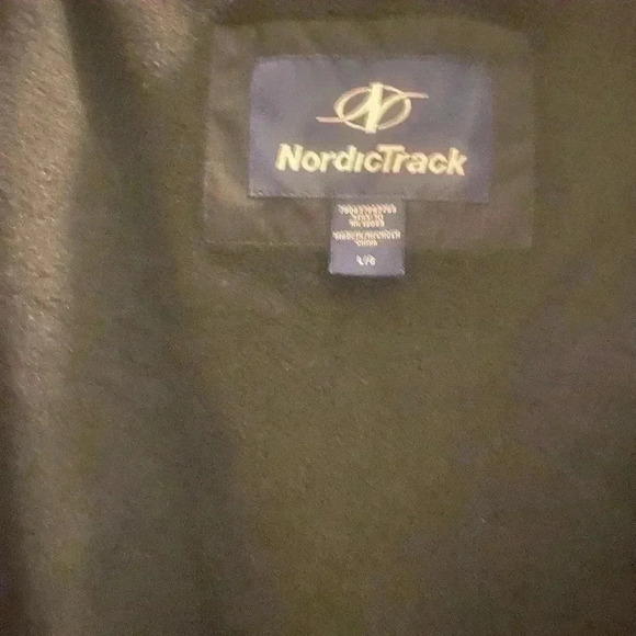 Mens NordiacTrack fleece lined jacket with adjustable hood front zipper size LG - Picture 6 of 16